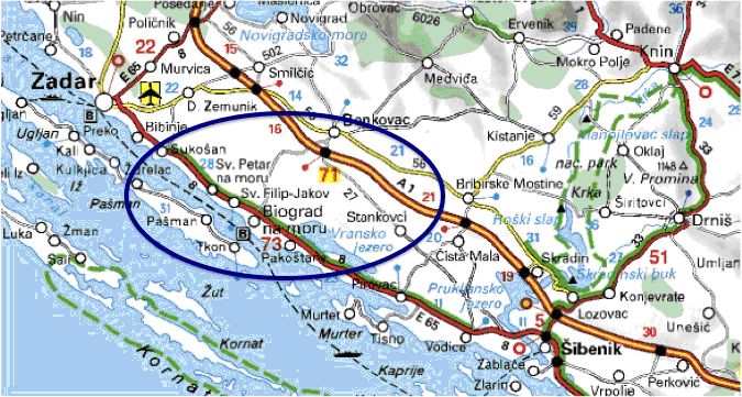 biograd na moru karta hrvatske Osnovana Lokalna akcijska grupa (LAG) „Laura“ | LAG Laura biograd na moru karta hrvatske