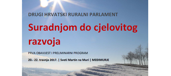 Drugi Hrvatski ruralni parlament – preliminarni program